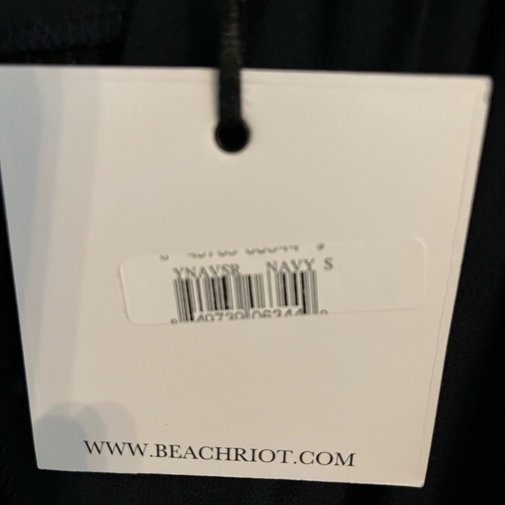 Beach swim cover up. Beautiful navy. Never worn. New with tags. This is a dress. - Picture 3 of 5